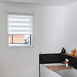 VOLET-MOUSTIQUAIRE - Pack éco de 2 stores Jour Nuit Blanc H 150 cm x L 72 cm sans perçage - vignette
