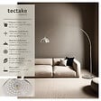 TECTAKE - Lampe sur pied ARCUS en acier style rétro, 60W Nickel mat - vignette