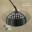 TECTAKE - Lampe sur pied ARCUS en acier style rétro, 60W noir - vignette