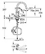 GROHE - Mitigeur évier BAULOOP bec haut avec douchette extractible GROHE 30543000 - vignette
