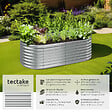 TECTAKE - Carré potager FLORMMA 200x100x60 cm argent - vignette