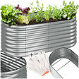 TECTAKE - Carré potager FLORMMA 160 x 80 x 60 cm argent - vignette
