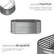 TECTAKE - Carré potager FLORMMA 160 x 80 x 60 cm argent - vignette
