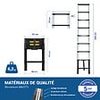 HOSTRÃ–M - Echelle telescopique 2,6m TELESCOO9, Aluminium, Pliable, Extensible, Hauteur de travail max 3,5m, Standart EN131, Garantie 5 ans, Hostrom - vignette