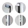 VOLET-MOUSTIQUAIRE - Lot de 2 Moustiquaires Latérales ALU H220 cm x L160 cm Blanc - vignette