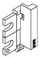FERCO - Paire de fourches de longueur 22mm pour SPACIO gauche - FERCO - G-46550-00-L-1 - vignette