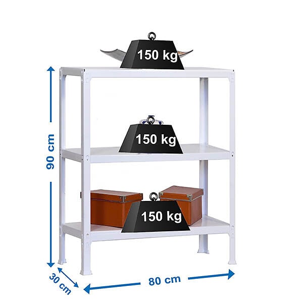 SIMON RACK - Etagère Simon Rack Simonhome click mini 3/300 blanc 3 niveaux 900x800x300mm SIMONRACK - large