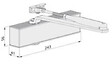 ECO - Ferme porte TS 50 F2-6 argent compas noir - ECO - 5030044534 - vignette