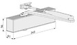 ECO - Ferme porte TS 50 F2-6 argent compas noir - ECO - 5030044534 - vignette