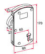 TIRARD - Serrure Modulox à  mentonnet pour portail coulissant motorisé noire â€“ TIRARD - GB592005 - vignette