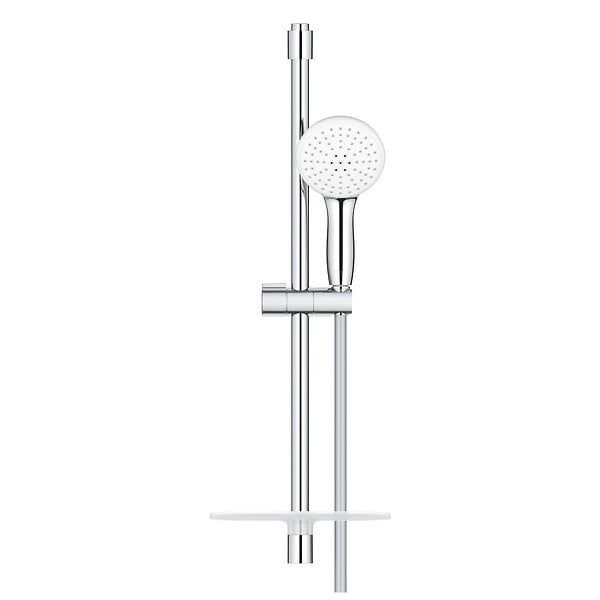 GROHE - Ensemble douchette TEMPESTA à 2 jest 600mm + porte savon GROHE PROFESSIONAL 26638003 - large