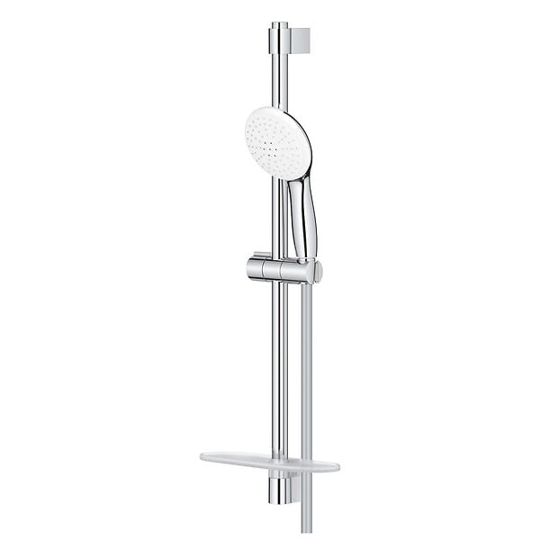 GROHE - Ensemble douchette TEMPESTA à 2 jest 600mm + porte savon GROHE PROFESSIONAL 26638003 - large