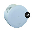 PROTEC - Lot de 3 boîtes étanches IP55 No Airbox Ø70x42mm - Protec - vignette