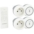 ZENITECH - Pack de 2 prises 2300W + télécommande - Blanc - Bolea - Zenitech - vignette
