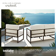 TECTAKE - Salon de jardin COMOSA pour 4 personnes marron/beige - vignette
