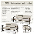 TECTAKE - Salon de jardin COMOSA pour 6 personnes marron/beige - vignette