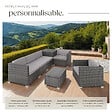 TECTAKE - Canapé de jardin Pisa 5 places avec coffre de rangement, variante 2 gris - vignette
