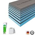 WEDI - Pack 3 panneaux de construction 250 x 60 x 8 cm + colle polymere étanchéité 610 + bande d'armature collante - vignette