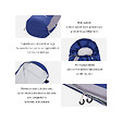 KINGCAMP - Sac de couchage forme momie Breeze - Bleu - 215 x 50 cm - vignette