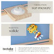 TECTAKE - Étagère murale Mylittle Story pour jusqu'à 50 Tonies bleu - vignette