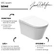 JACOB DELAFON - Pack WC lavant sans bride Seine avec télécommande + bâti support - vignette