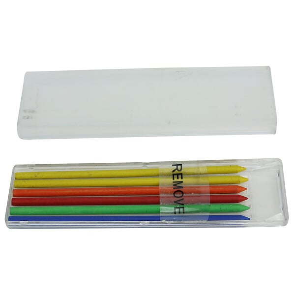 MEKANO - Mines grasses 2B pour porte-mine - Assorties - 6 pièces - large