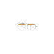 O'CAMP - Lot de 2 tables de camping pliables 4 places - Forme valise - 80 x 60 x 70 cm - vignette