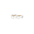 O'CAMP - Lot de 2 tables de camping pliables 6 places - Forme valise - 120 x 60 x 70 cm - vignette