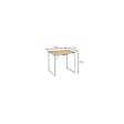 O'CAMP - Table de camping pliable 4 places - Forme valise - Dimensions : 80 x 60 x 70 cm - vignette