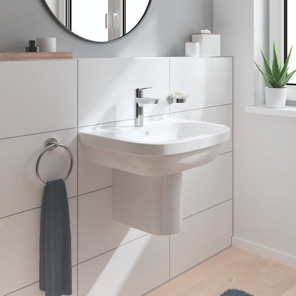 GROHE - Mitigeur lavabo Quickfix Start 2021 avec vidage Push-Open taille M chromé + nettoyant GrohClean - large