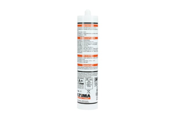ULTIMA VISSER FIXER COLLER - Silicone construction blanc 300 ml MC504 - ULTIMA - 16021 - large