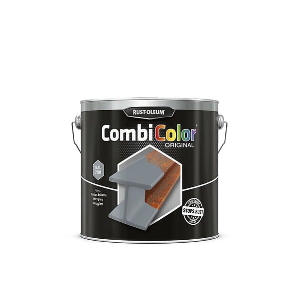 RUST-OLEUM - Primaire de protection antirouille et finition CombiColor Original gris argent RAL 7001 seau 2,5l - RUST-OLEUM - 7382.2.5 - large