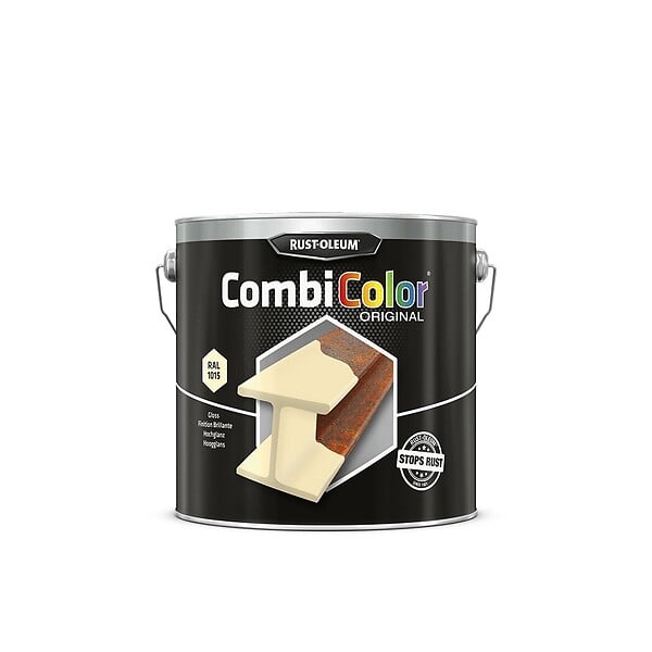 RUST-OLEUM - Primaire de protection antirouille et finition CombiColor Original ivoire clair RAL 1015 seau 2,5l - RUST-OLEUM - 7342.2.5 - large