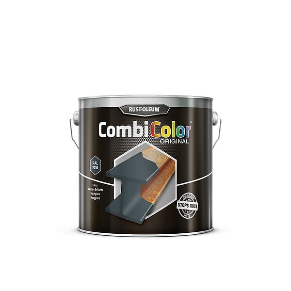 RUST-OLEUM - Primaire de protection antirouille et finition CombiColor Original gris anthracite RAL 7016 seau 2,5l - RUST-OLEUM - 7389.2.5 - large