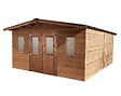 HABRITA - Abri de jardin bois épicéa - L.434xP.560xH.233cm - vignette
