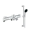 GROHE - Robinet bain thermostatique Grohtherm 800 avec ensemble de douche 2 jets et colonnettes - vignette