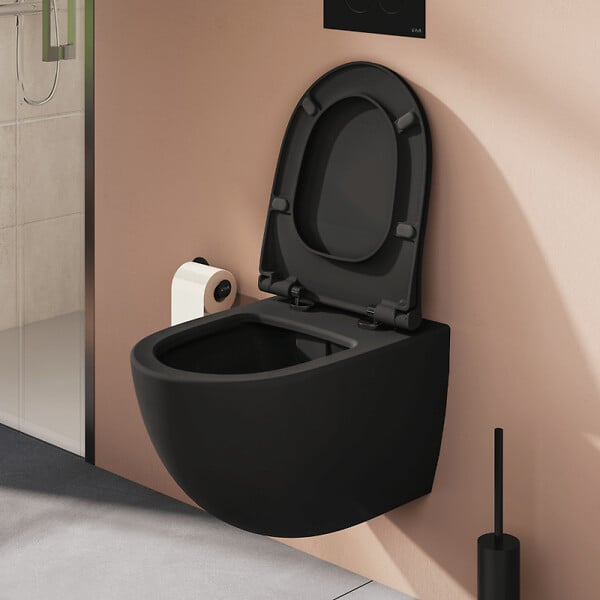 VITRA - WC suspendus SENTO PACK - Noir Mat- réf : 7748B083-6156 - large