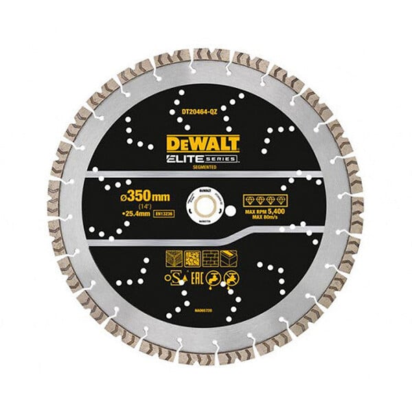 DEWALT - Disque diamant segmenté ELITE DEWALT pour tout usage - large
