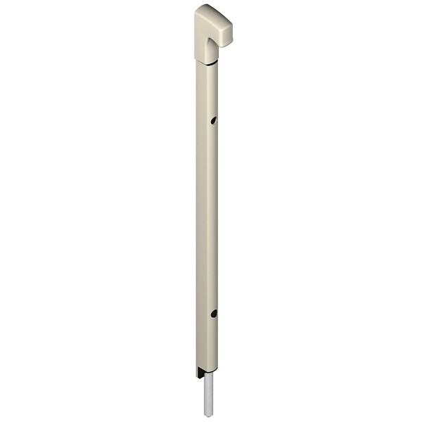 LA CROISEE DS - VERR APPLIQ DANAOS  TIGE INX L167MM BLC RAL9006 - large
