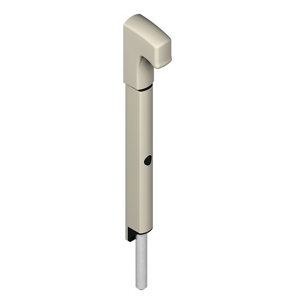 LA CROISEE DS - VERR APPLIQ DANAOS  TIGE INX L167MM BLC RAL9006 - large