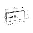METALUX - Serrure de milieu fournie avec béquille double réf 9045 - vignette