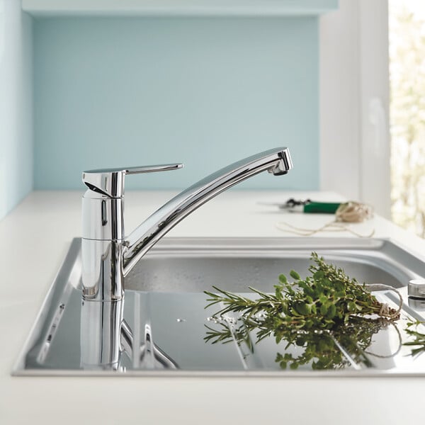 GROHE - Robinet de cuisine bec bas Start Eco Quickfix + microfibre - large