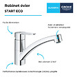 GROHE - Robinet de cuisine bec bas Start Eco Quickfix + nettoyant GrohClean - vignette