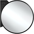 TECTAKE - Miroir mural rond FIONA avec cadre en aluminium noir - vignette