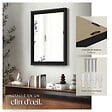 TECTAKE - Miroir mural rectangulaire ELINA avec cadre en plastique noir - vignette