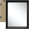 TECTAKE - Miroir mural rectangulaire ELINA avec cadre en plastique noir - vignette