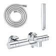 GROHE - Mitigeur bain douche Precision Get avec douchette 1jet Vitalio Joy Cube et flexible 200cm - vignette