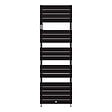 THERMOR - Radiateur sèche-serviettes eau chaude Thermor - Riviera 2 - 873W - Noir carbone - vignette