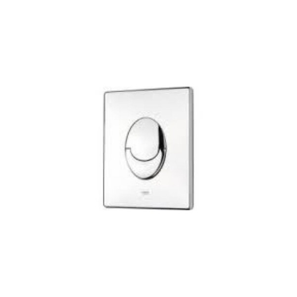 VILLEROY ET BOCH - Pack WC suspendu sans bride  Avento + abattant + plaque chromée + bâti Grohe - large