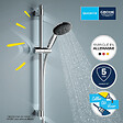 GROHE - Grohe - Mitigeur thermostatique douche Grohtherm 800 + barre de douche + porte savon + douchette Tempesta - vignette